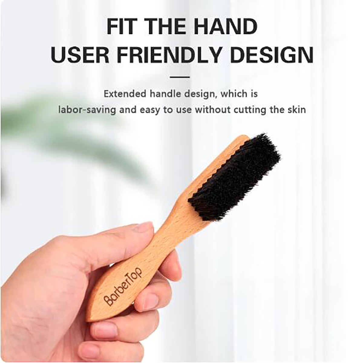 Hair Care For Men - Berber Ahşap Saplı Domuzu Kıl Sakal