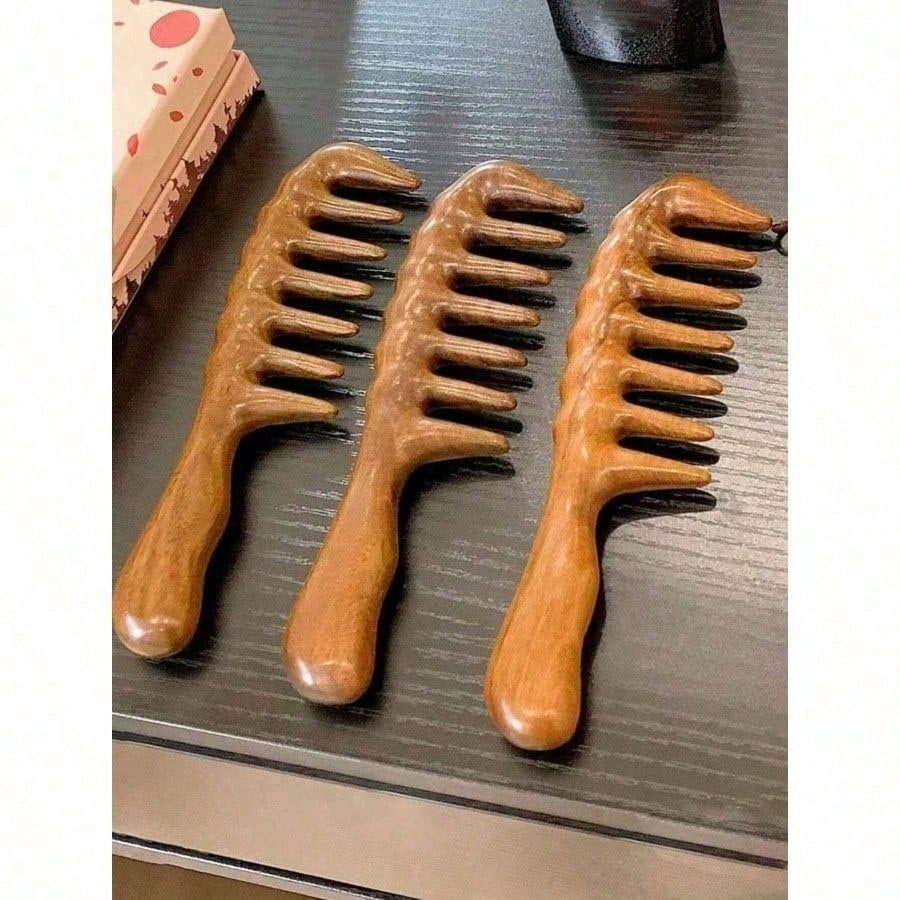 Hair Care For Wavy Hair - 1 Parça Doğal Sandal Ağacı Geniş