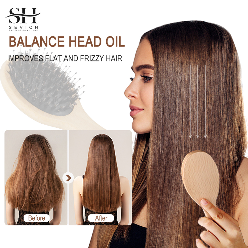Hair Care Salon - Doğal Domuzu Kıl Saç Kabarık Tarak