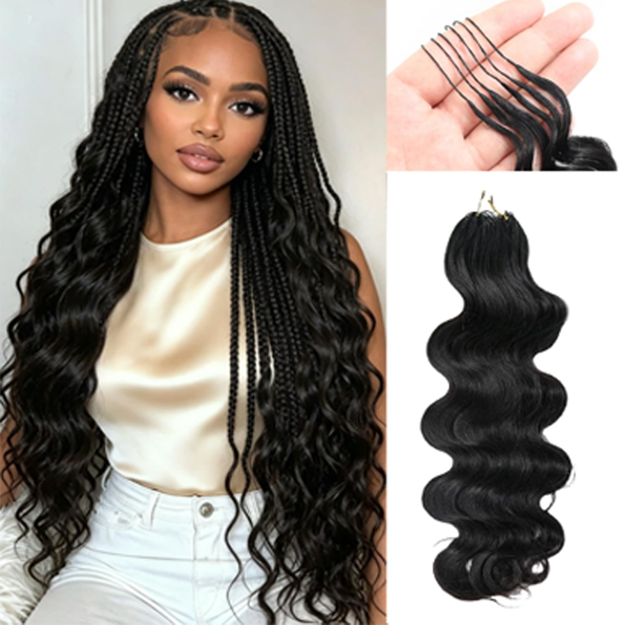 Hair Care For Wavy Hair - Düğümsüz Önceden Ayrılmış %100 Gerçek Saç